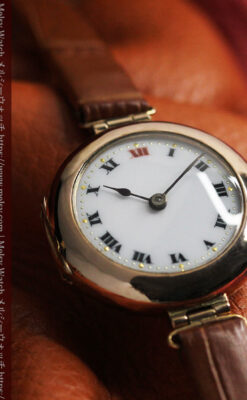 ロレックスの上品な女性用金無垢アンティーク腕時計 【1916年頃】-W1208-13