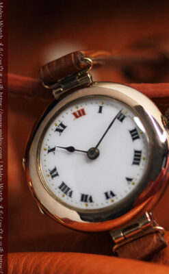 ロレックスの上品な女性用金無垢アンティーク腕時計 【1916年頃】-W1208-17