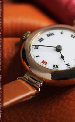 ロレックスの上品な女性用金無垢アンティーク腕時計 【1916年頃】-W1208-18