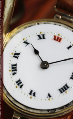 ロレックスの上品な女性用金無垢アンティーク腕時計 【1916年頃】-W1208-22