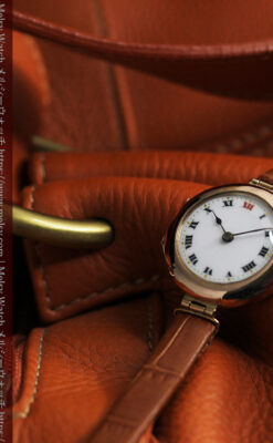 ロレックスの上品な女性用金無垢アンティーク腕時計 【1916年頃】-W1208-5