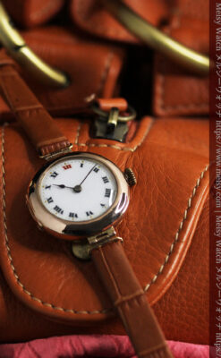 ロレックスの上品な女性用金無垢アンティーク腕時計 【1916年頃】-W1208-6