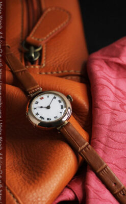 ロレックスの上品な女性用金無垢アンティーク腕時計 【1916年頃】-W1208-7