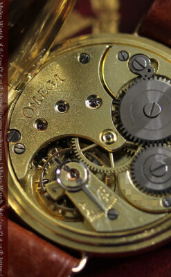 上品かつ特殊 オメガのアンティーク18金無垢腕時計 【1914年製】-W1553-26