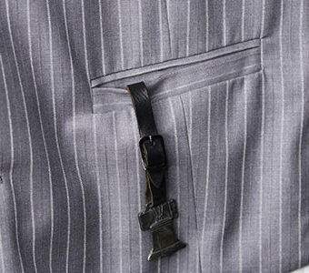 革バンドと懐中時計