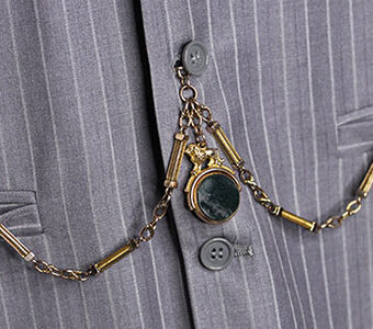 金のダブルアルバートチェーン