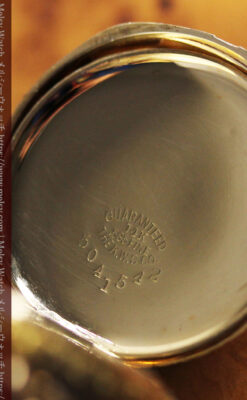 金の鎖と十字架の装飾 ウォルサムの金無垢アンティーク懐中時計 【1897年製】-P2324-39