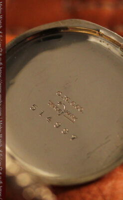 2針の落ち着いた雰囲気のウォルサム懐中時計 【1900年頃】-P2325-14