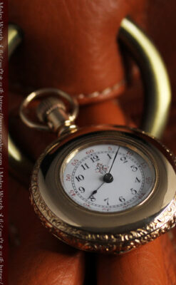 2針の落ち着いた雰囲気のウォルサム懐中時計 【1900年頃】-P2325-8