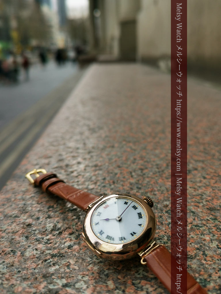 ロレックスの金無垢の婦人物アンティーク腕時計