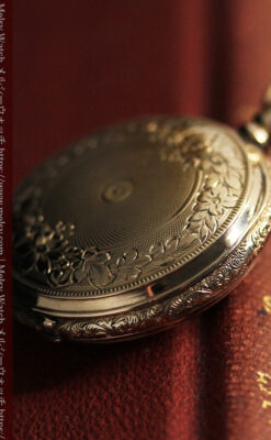 ウォルサムの上品かつ綺麗な装飾の金無垢懐中時計 【1900年頃】-P2326-17