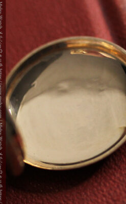 ウォルサムの上品かつ綺麗な装飾の金無垢懐中時計 【1900年頃】-P2326-19