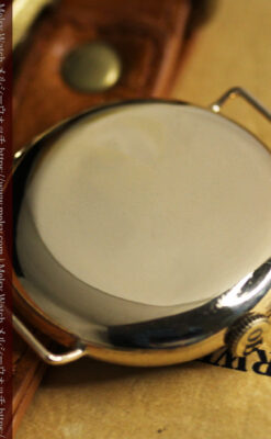 英国ベンソン ローマ数字の金無垢アンティーク腕時計 【1933年頃】-W1559-20