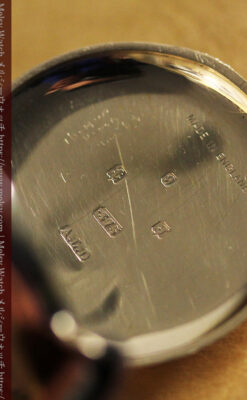 英国ベンソン ローマ数字の金無垢アンティーク腕時計 【1933年頃】-W1559-21