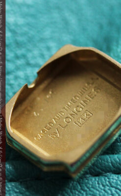 14個のダイヤモンド輝く 金無垢ロンジンの女性用アンティーク腕時計 【1944年製】-W1562-14