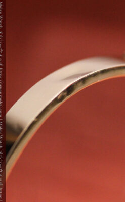 サファイアとダイヤの金無垢アンティークバングル・ブレスレット 【1906年頃】-A0309-18