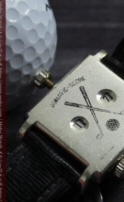 腕時計型の手動式 ゴルフのスコアカウンター 【1960年頃】-A0319-4