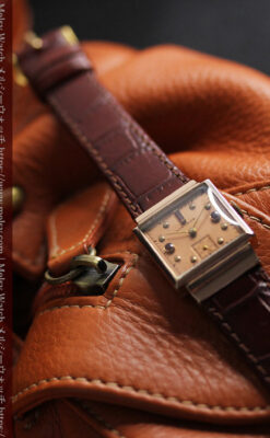 ルビーと特色あるローズ色 ロンジンの女性用アンティーク腕時計 【1942年製】-W1563-3