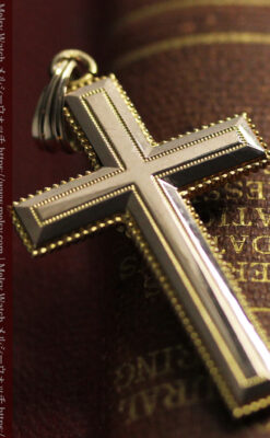 希少な特別品 フランス製18金無垢アンティーククロス･十字架 【1880年頃】-A0320-15