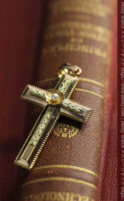 希少な特別品 フランス製18金無垢アンティーククロス･十字架 【1880年頃】-A0320-7