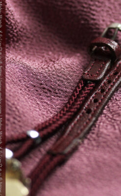 美しきアンティーク 18金無垢グリュエンの女性用腕時計 【1938年頃】ダイヤモンドと青い宝石-W1564-18