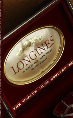 特徴あるブレスのような金無垢 ロンジンの女性用アンティーク腕時計 【1949年製】-W1565-20