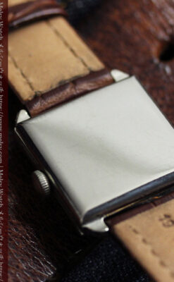 ロンジン 古き良き時代のスクエア型アンティーク腕時計 【1927年製】-W1566-13