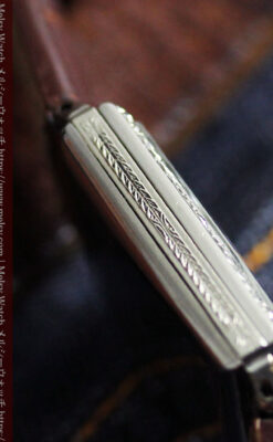 ロンジン 古き良き時代のスクエア型アンティーク腕時計 【1927年製】-W1566-14