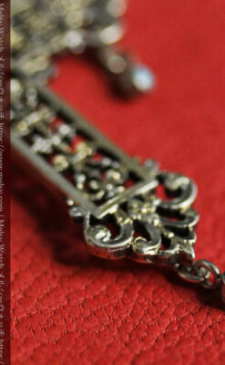 ターコイズとの色合わせが綺麗な銀無垢アンティーククロス・十字架-A0326-8