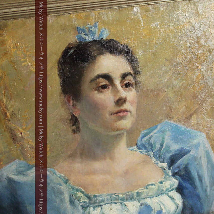 大森安仁子 Annie Barrows Shepleyの描いた若い女性 1893年作 -大河ドラマいだてん大森兵蔵の妻-A0327-1