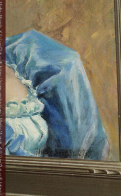 大森安仁子 Annie Barrows Shepleyの描いた若い女性 1893年作 -大河ドラマいだてん大森兵蔵の妻-A0327-14