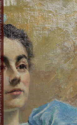 大森安仁子 Annie Barrows Shepleyの描いた若い女性 1893年作 -大河ドラマいだてん大森兵蔵の妻-A0327-16