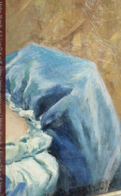 大森安仁子 Annie Barrows Shepleyの描いた若い女性 1893年作 -大河ドラマいだてん大森兵蔵の妻-A0327-6