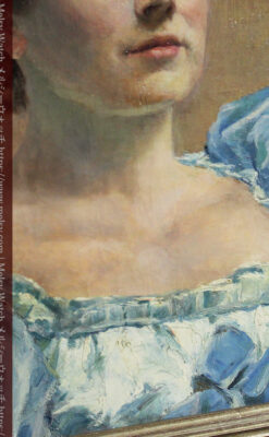 大森安仁子 Annie Barrows Shepleyの描いた若い女性 1893年作 -大河ドラマいだてん大森兵蔵の妻-A0327-7