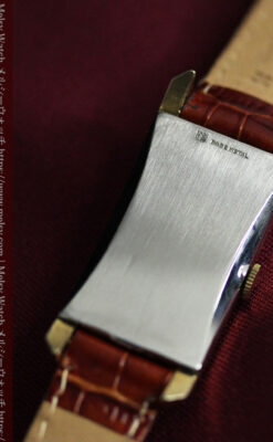 存在感ある縦長の曲線 エルジンのアンティーク腕時計 【1936年頃】-W1568-12