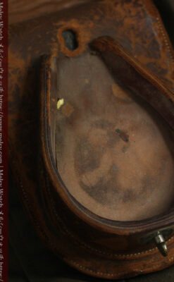 革ケース入り ティファニーの超大型アンティーク懐中時計 【1892年頃】-P2330-16