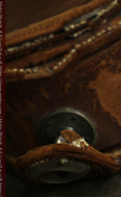 革ケース入り ティファニーの超大型アンティーク懐中時計 【1892年頃】-P2330-28