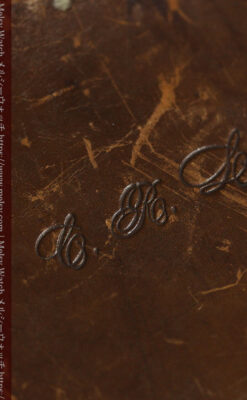 革ケース入り ティファニーの超大型アンティーク懐中時計 【1892年頃】-P2330-29