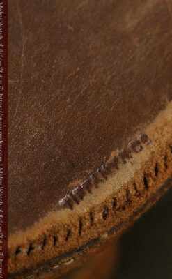 革ケース入り ティファニーの超大型アンティーク懐中時計 【1892年頃】-P2330-31