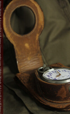 革ケース入り ティファニーの超大型アンティーク懐中時計 【1892年頃】-P2330-5