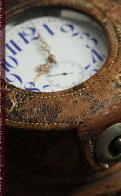 革ケース入り ティファニーの超大型アンティーク懐中時計 【1892年頃】-P2330-9