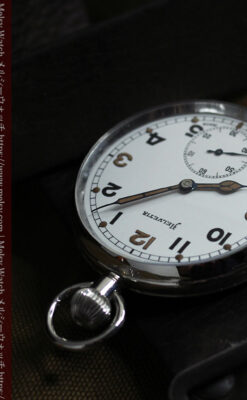 英国陸軍支給品 ヘルヴェティアのアンティーク懐中時計 【1940年頃】-P2331-9