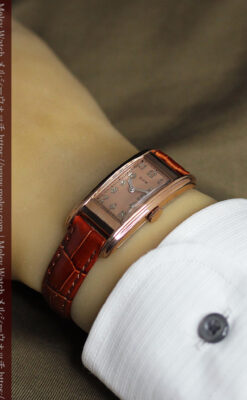 ローズ&カーブ 細身で上品なエルジンのアンティーク腕時計 【1938年頃】-W1569-14