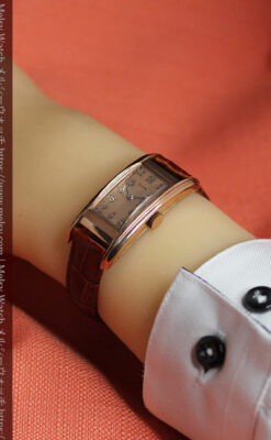 ローズ&カーブ 細身で上品なエルジンのアンティーク腕時計 【1938年頃】-W1569-16