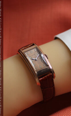 ローズ&カーブ 細身で上品なエルジンのアンティーク腕時計 【1938年頃】-W1569-17