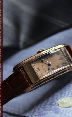 ローズ&カーブ 細身で上品なエルジンのアンティーク腕時計 【1938年頃】-W1569-5