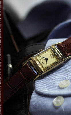 着け方２通り 趣きあるハミルトンのアンティーク腕時計 【1940年頃】-W1570-13