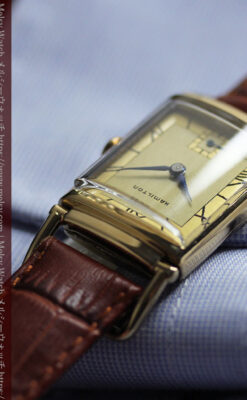 着け方２通り 趣きあるハミルトンのアンティーク腕時計 【1940年頃】-W1570-15