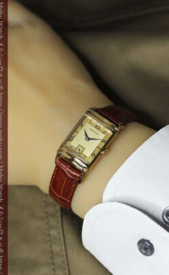 着け方２通り 趣きあるハミルトンのアンティーク腕時計 【1940年頃】-W1570-23