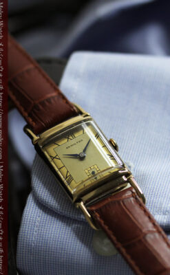 着け方２通り 趣きあるハミルトンのアンティーク腕時計 【1940年頃】-W1570-4